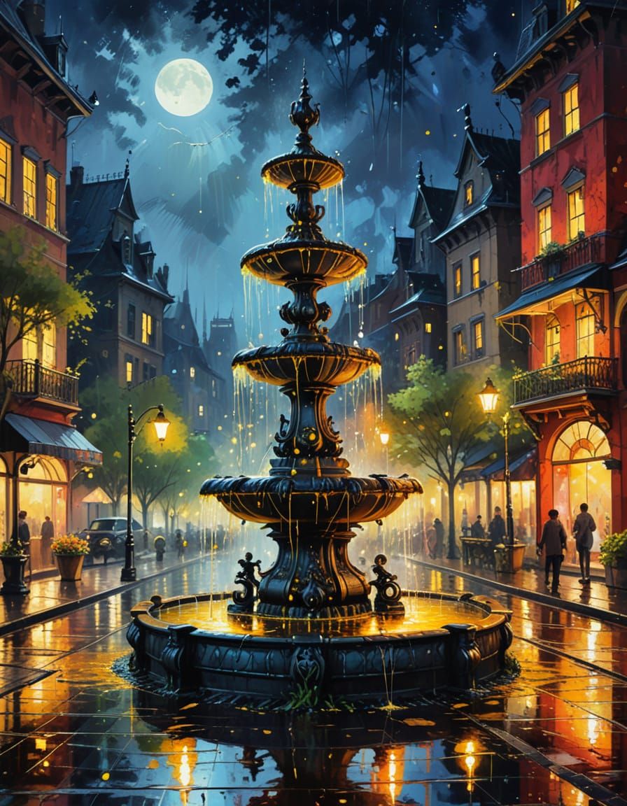 Fountain  by @FarfOuille