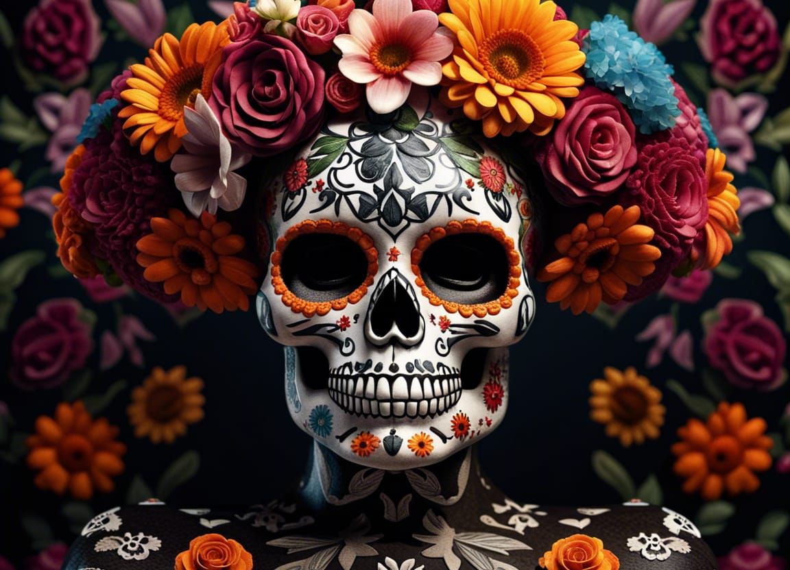 Catrina Dapper Skull  by @Arturex