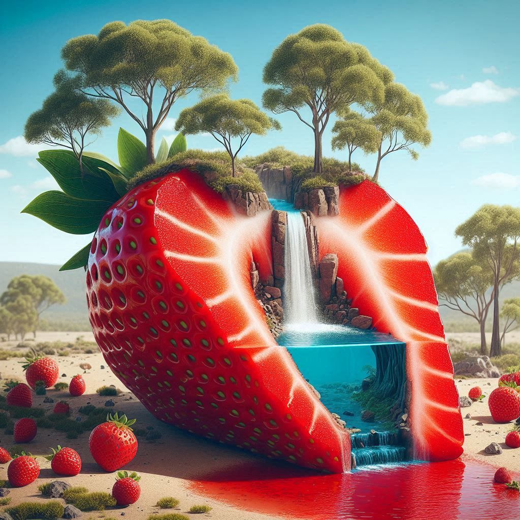 Strawberry fields in the outback