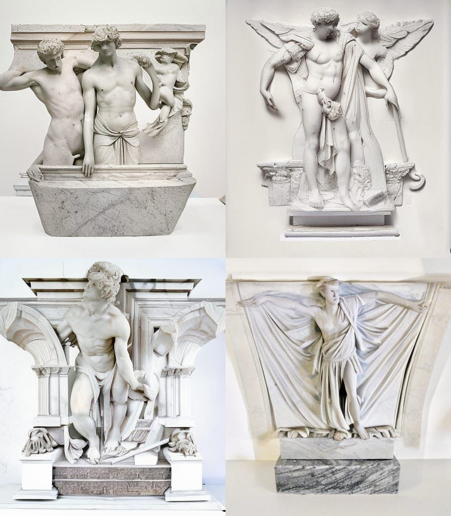 renaissance italian roman marble sculpture relief