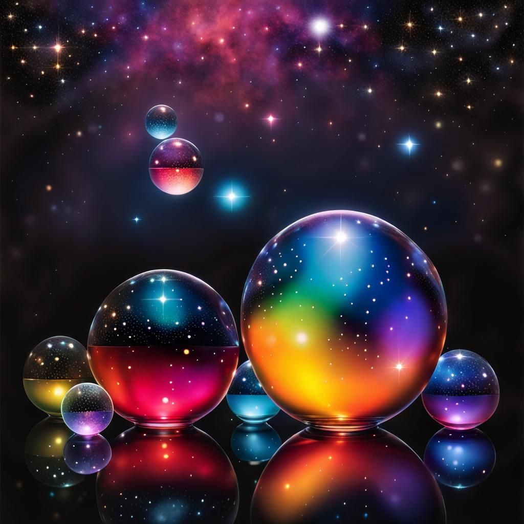Translucent glass spheres