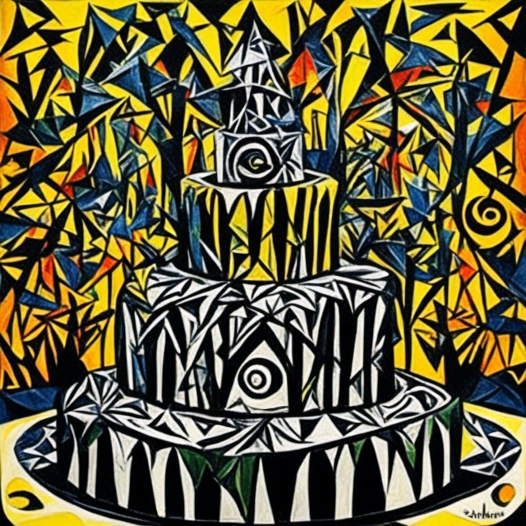 <lora:Jungle Juice:1.0> Goth cake