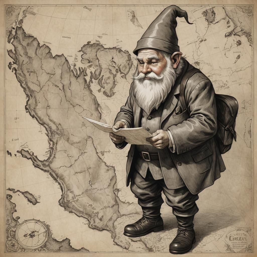 The orginal traveling gnome.
