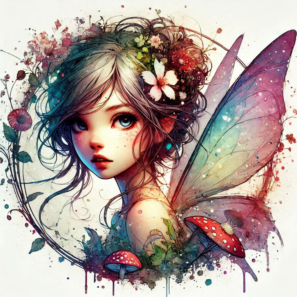 adorable fairy-tale fantasy creature portrait..