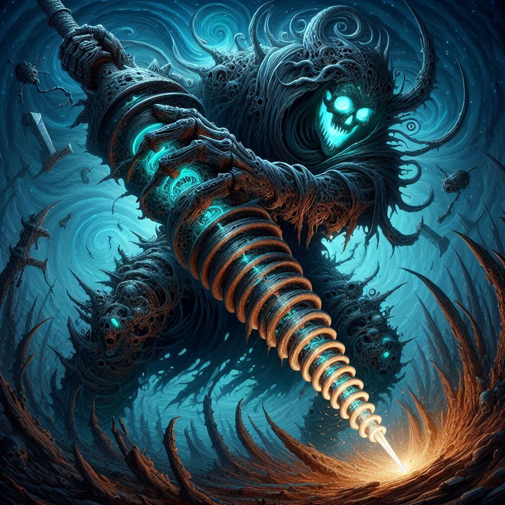 Grotesque Demon with spiral sword (Uploaded)