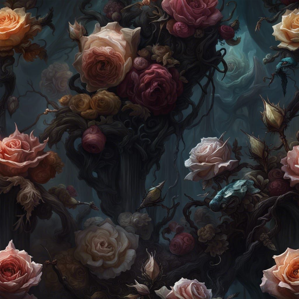 Beauty of Dark Roses