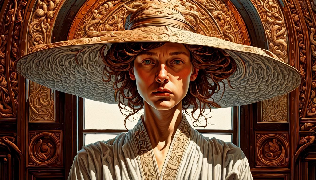 Portrait in a Summer Hat