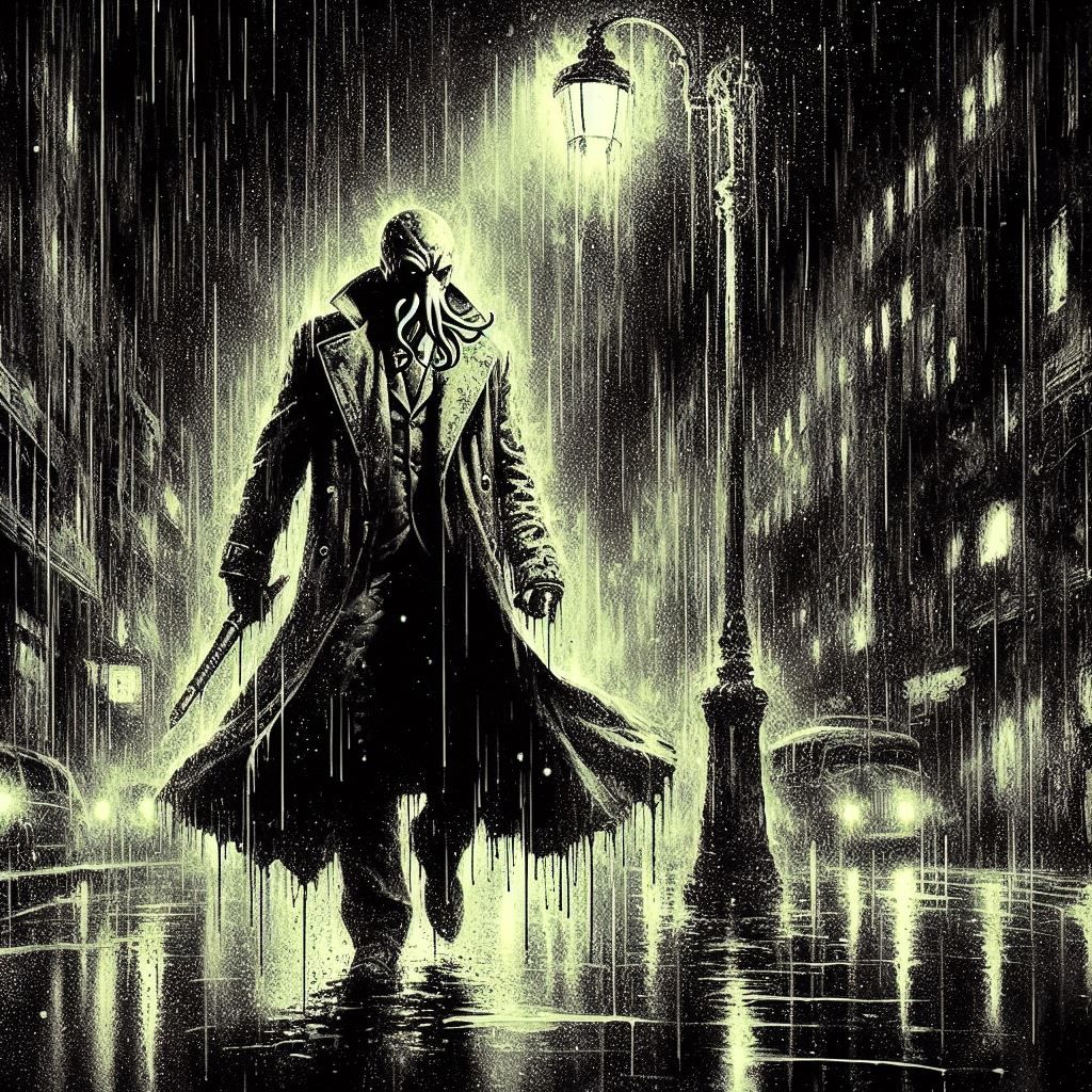 Cthulhu in the rain