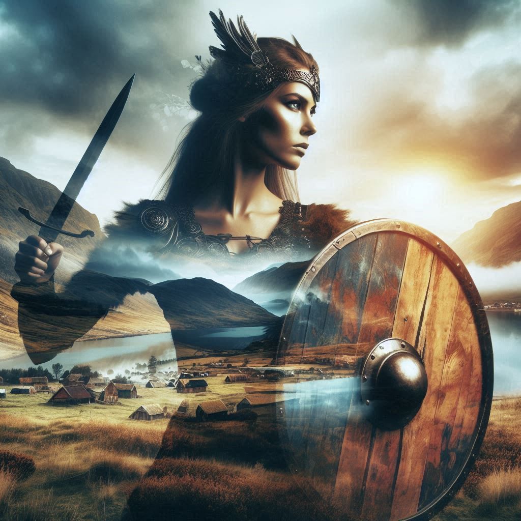 double exposure beautiful fantasy portrait landscape..