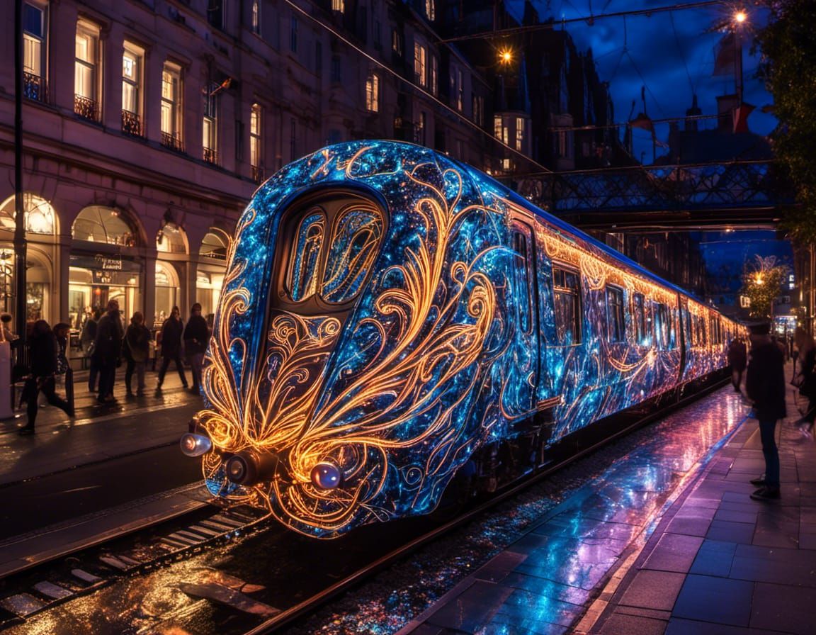 Some trains are just magical - AI Generated Artwork - NightCafe Creator