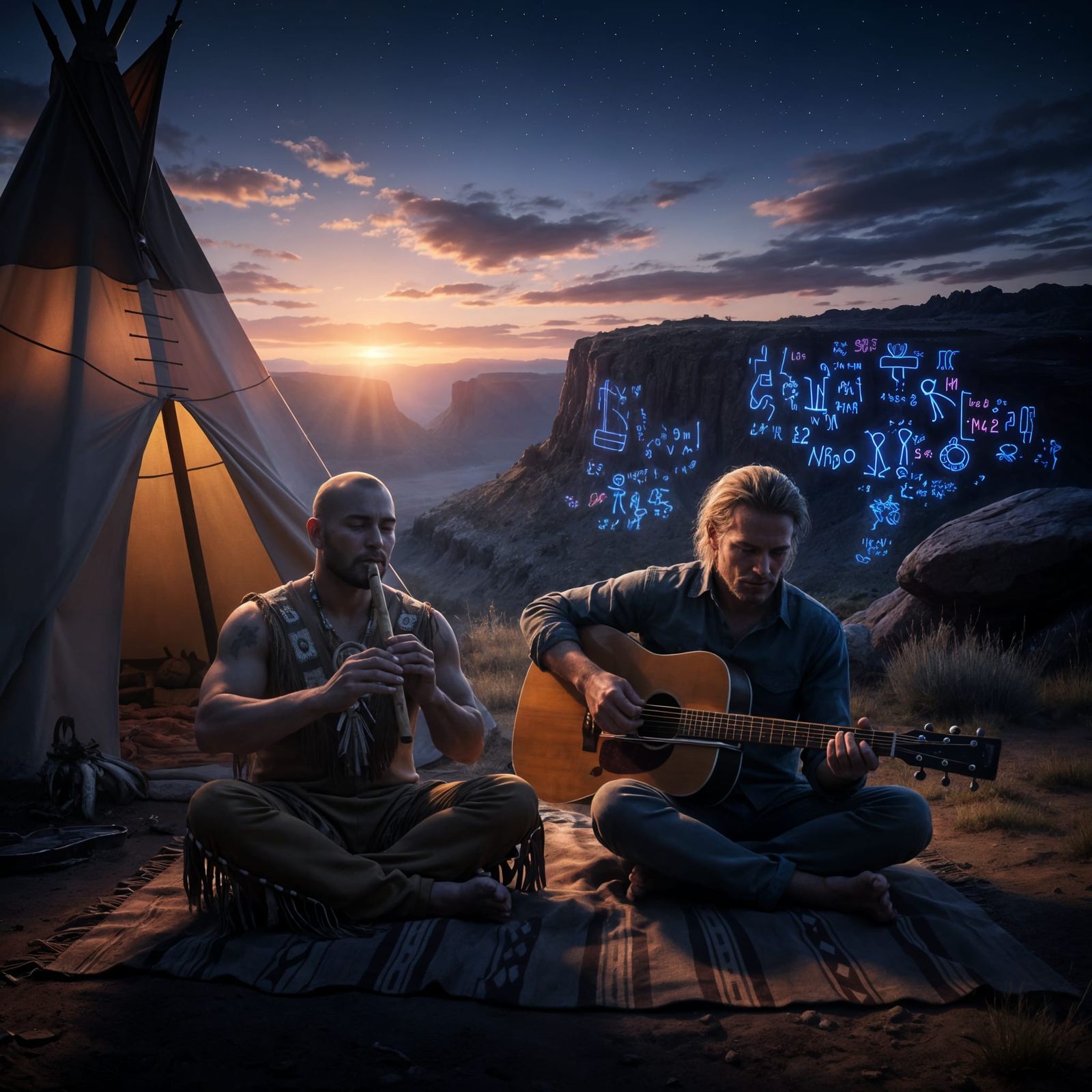 Canyon echoes: the breath of 間