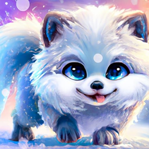 Happy fox pup - AI Generated Artwork - NightCafe Creator