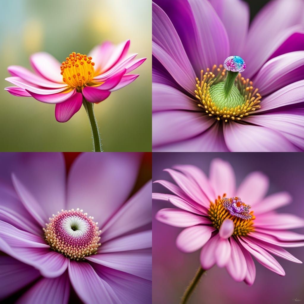 A flower, bedazzled