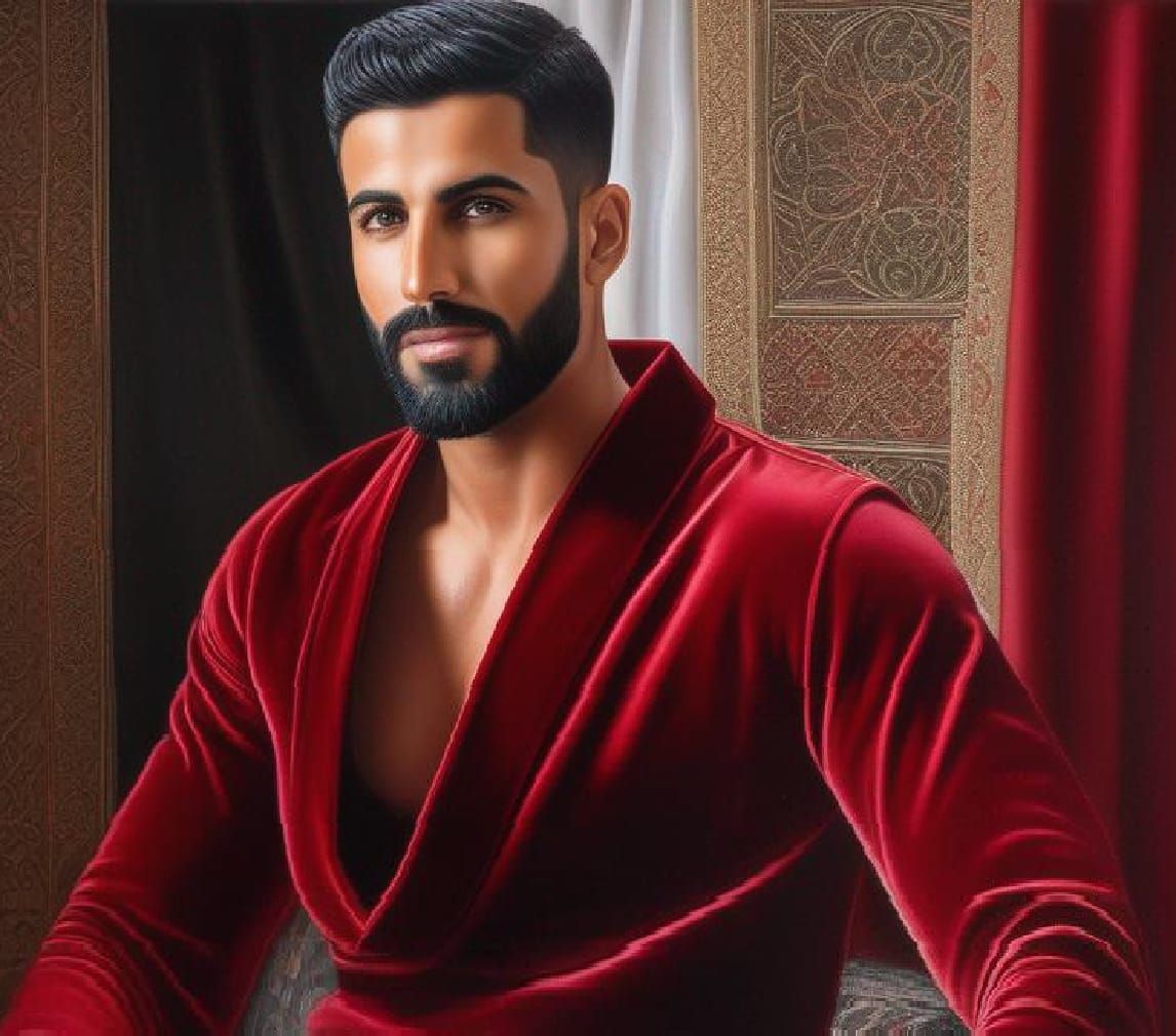 Handsome man  with beard