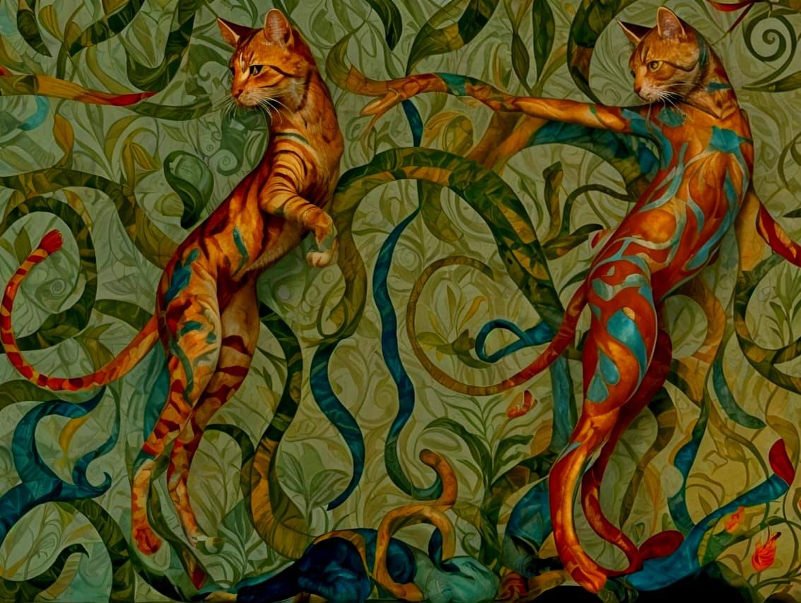 every physical object in the picture is made of rainbows and shadow maelstrom, galactic Eldritch detailed matte painting Jamie Heiden Kandin...