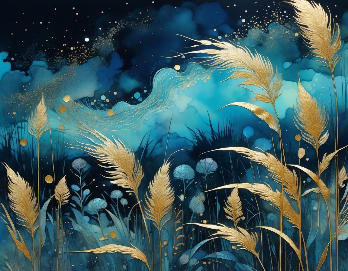 Sea oats grasses - AI Generated Artwork - NightCafe Creator