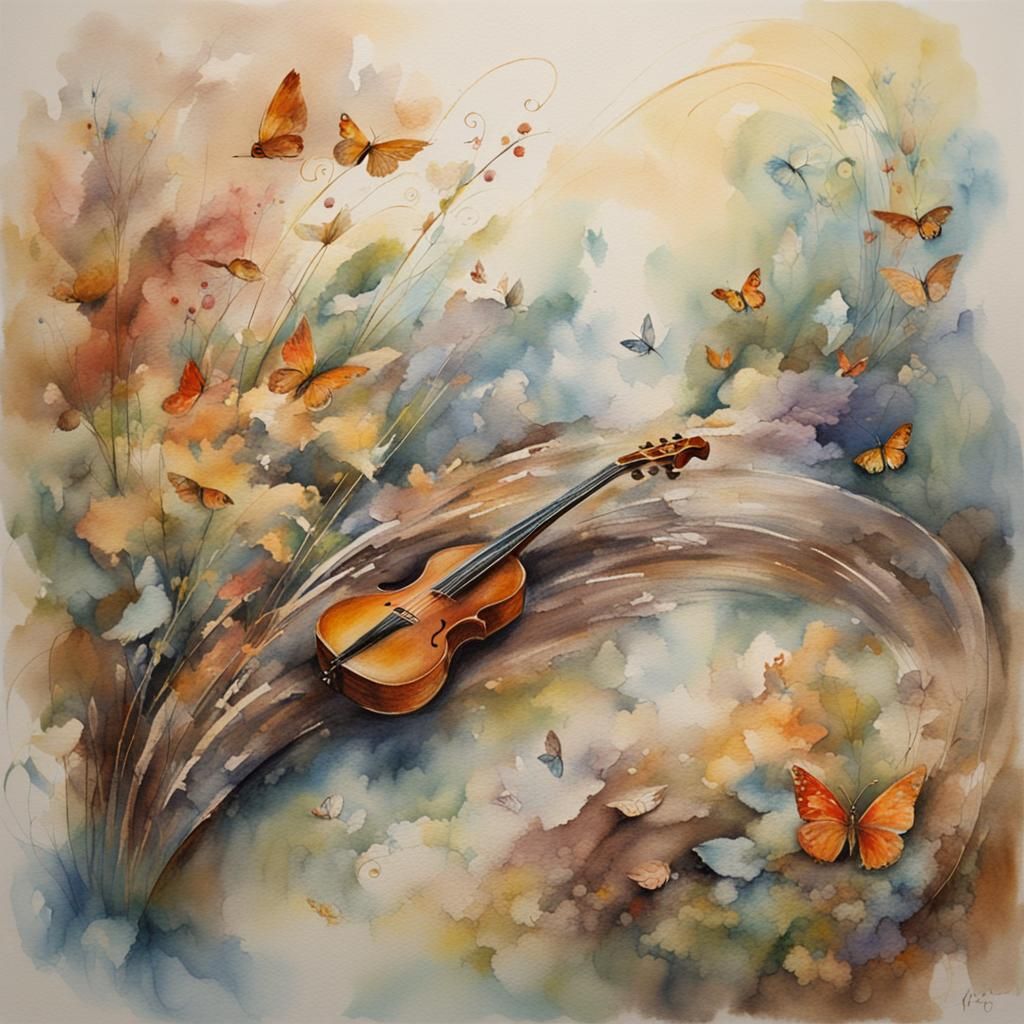 Autumn melody. - AI Generated Artwork - NightCafe Creator