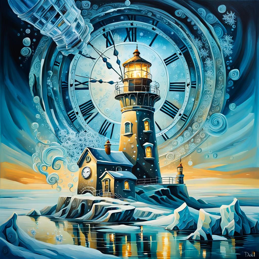 Lighthouse with Clock 