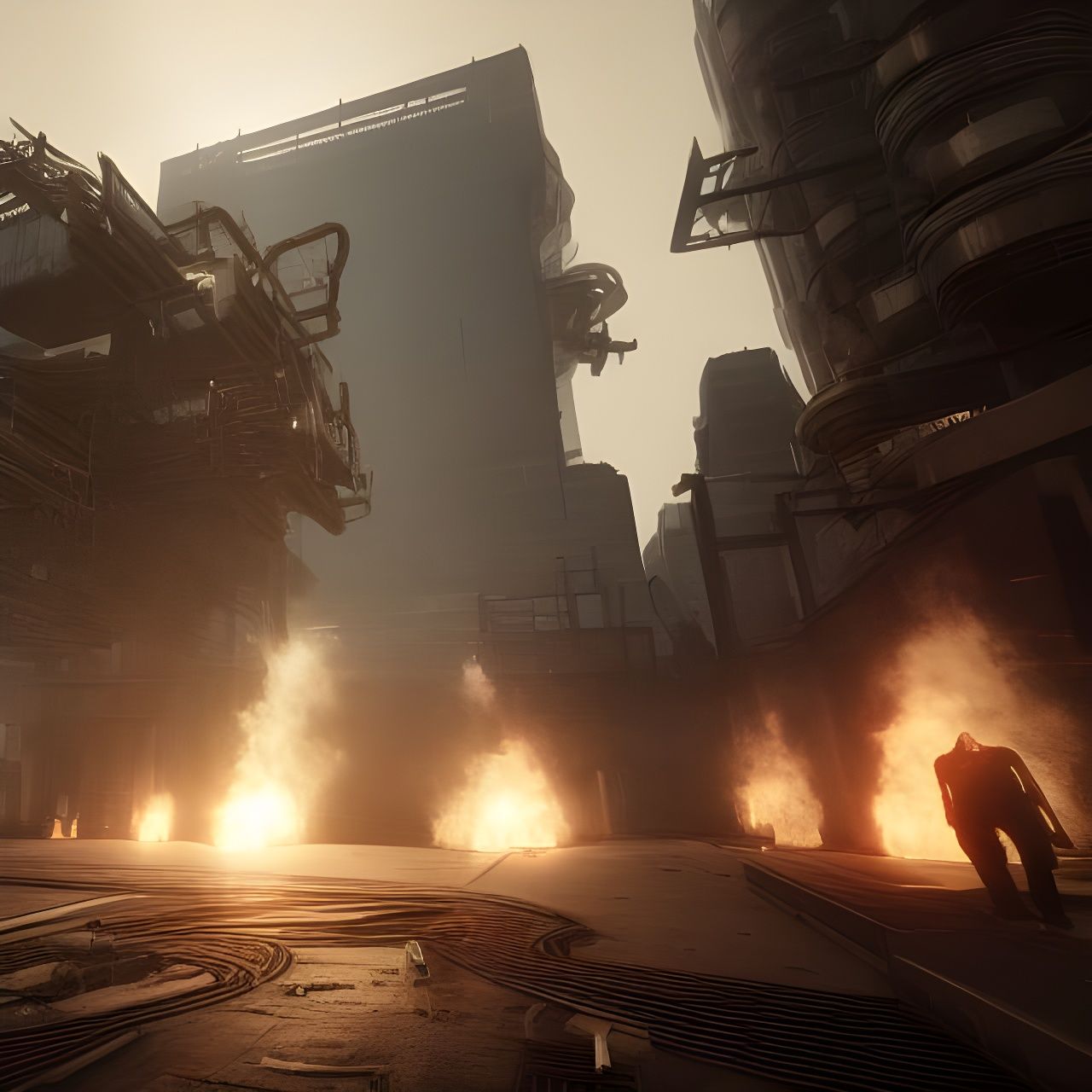 the year 2050, unreal engine, apocalypse