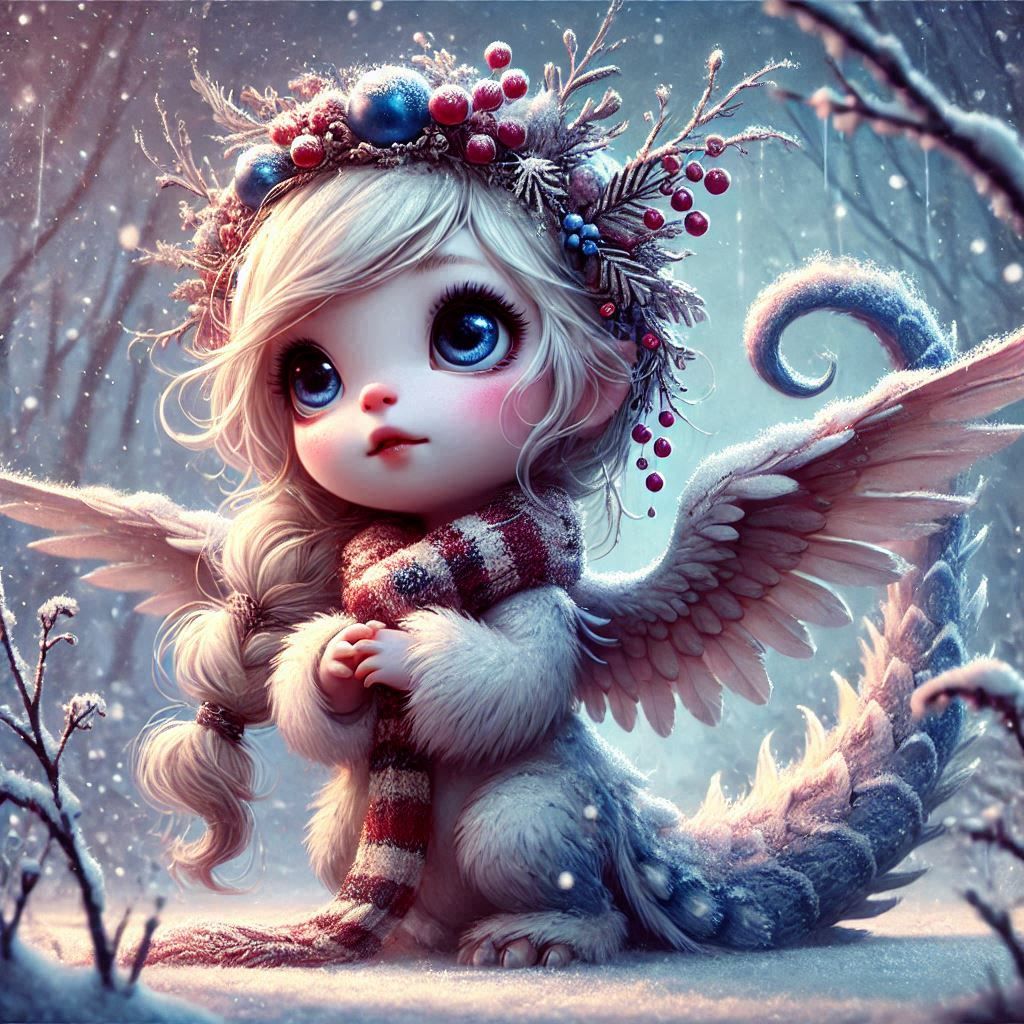 adorable fairy-tale fantasy creature portrait..