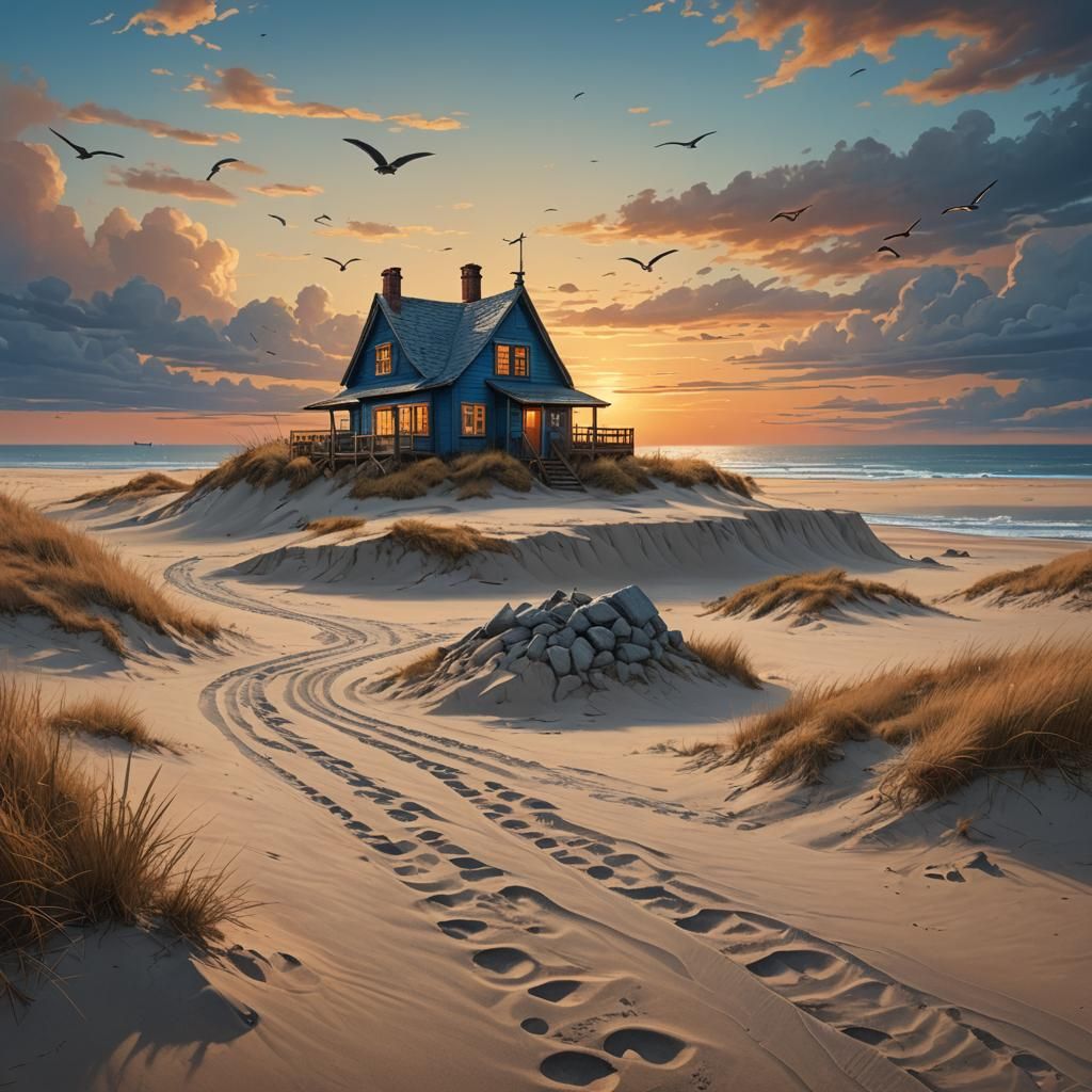 By the Sea  by @Fluffy beast 