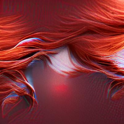Redhead 8k resolution artwork