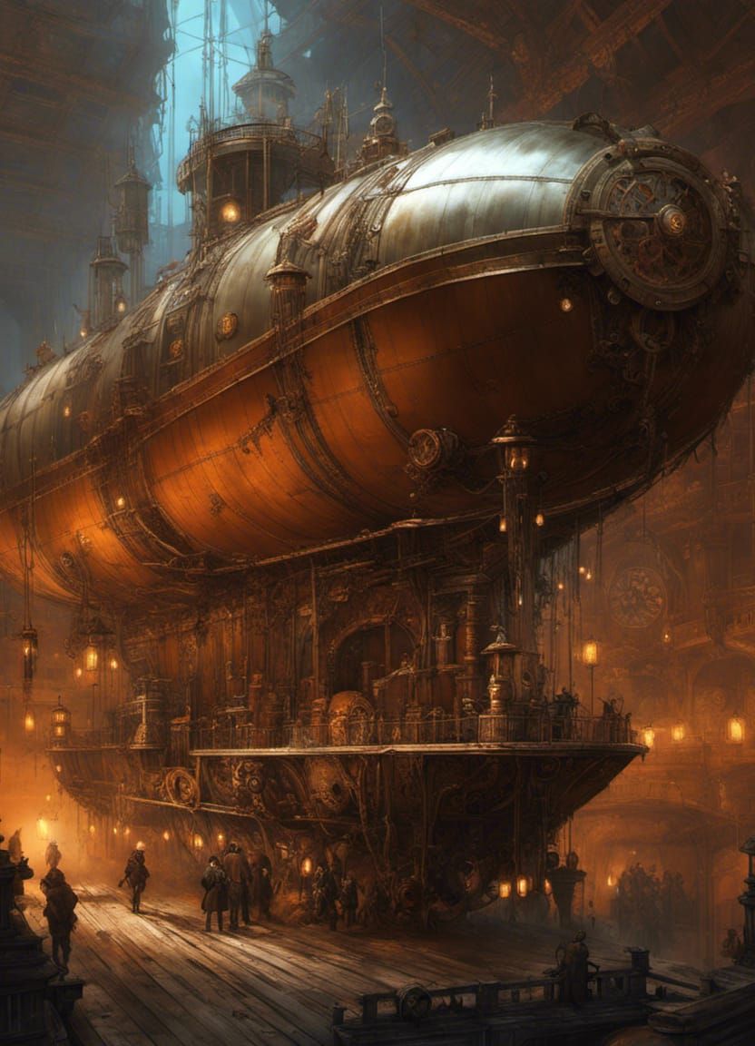 Airship - AI Generated Artwork - NightCafe Creator