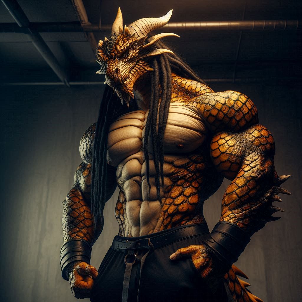 Part of my Golden Dragon hybrid characters (2)