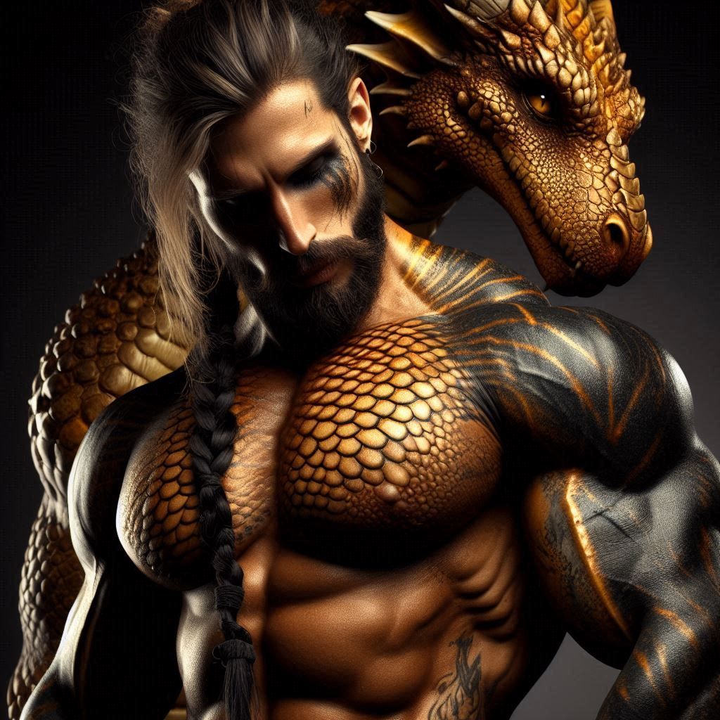 Part of my Golden Dragon hybrid characters (1)