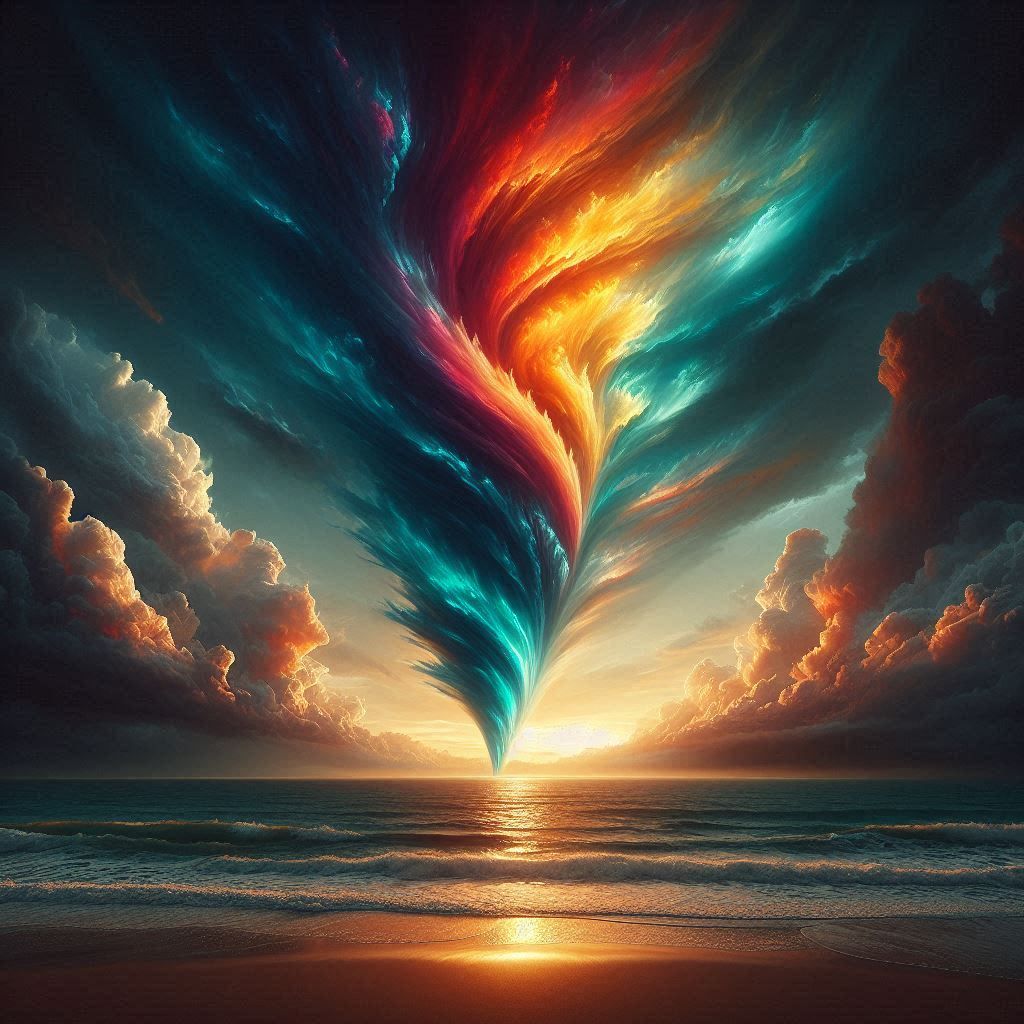 When the tornado eats all the colors in the sky