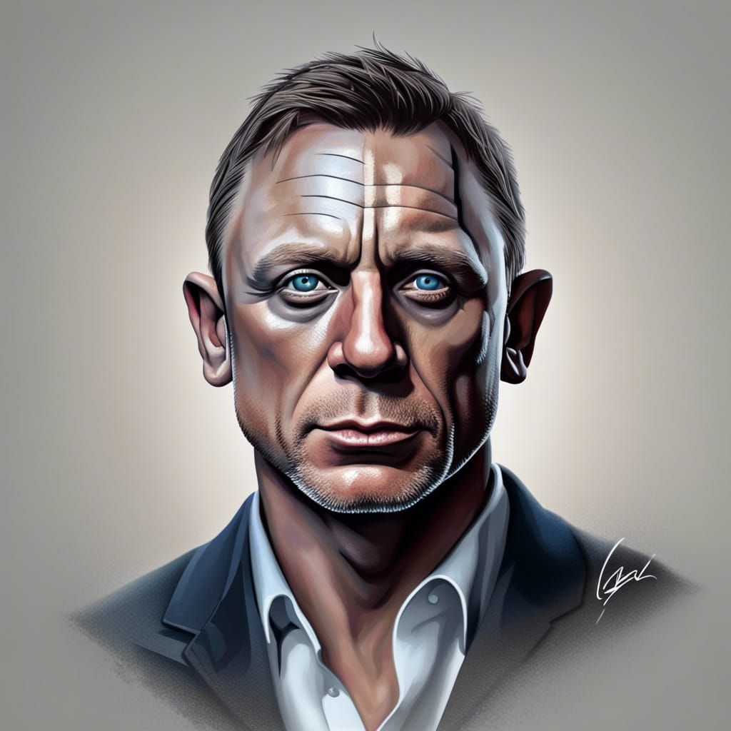 Daniel Craig Face Painting By Greg Rutkowski Head And Shoulders   Hpv0SUZIRzjJItxGh00T  1  3l6n5 