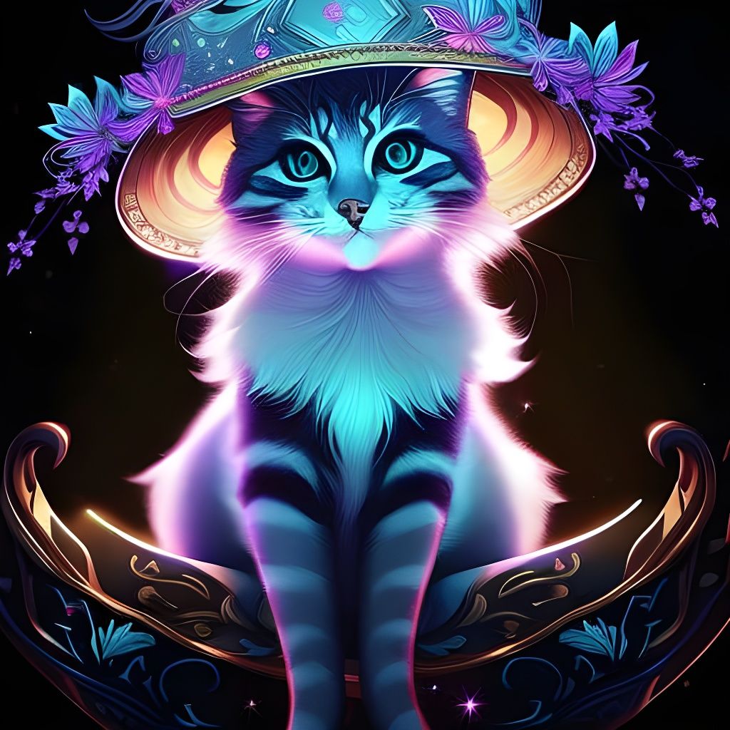 sweet cat in a sweet hat