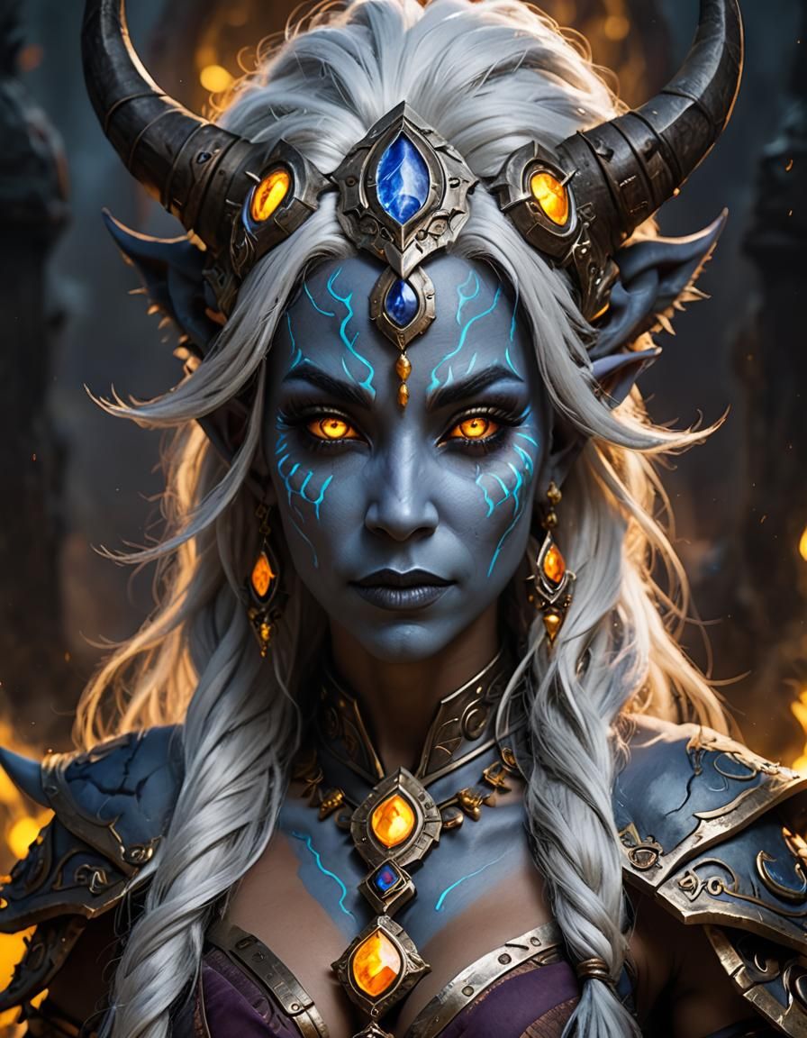 Draenei shaman - AI Generated Artwork - NightCafe Creator