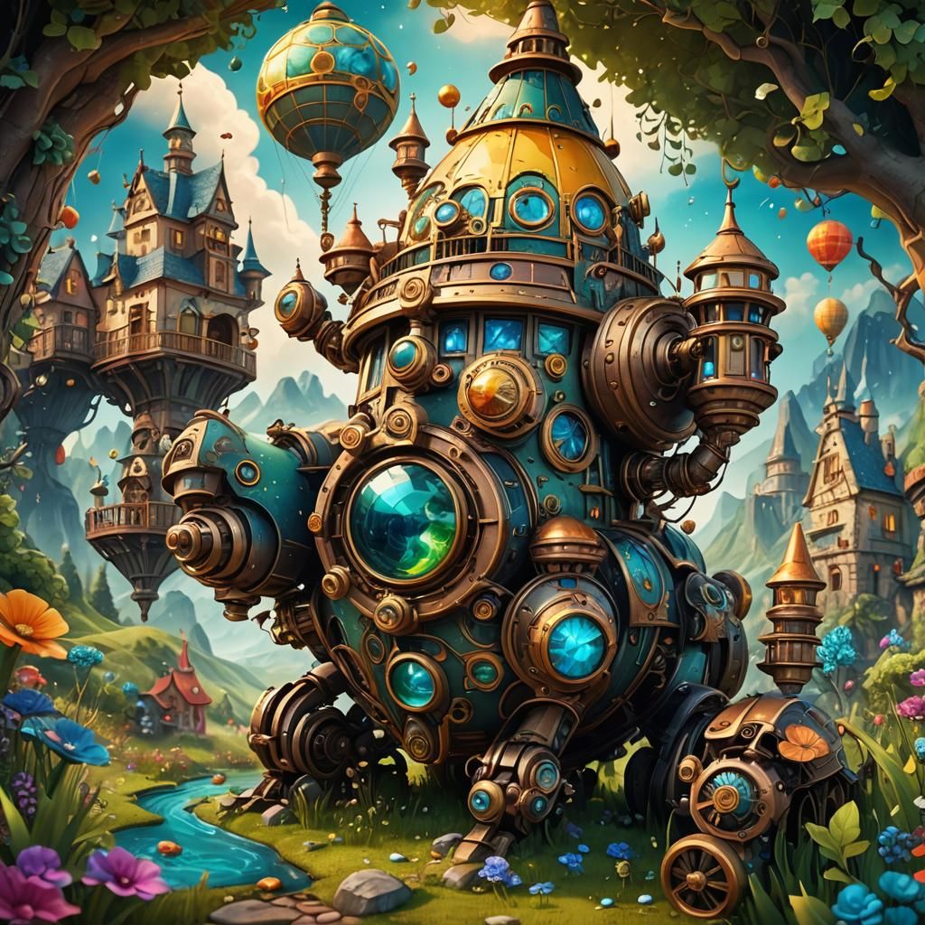A vibrant 3D HD whimsical stylized illustration  of storyboo...