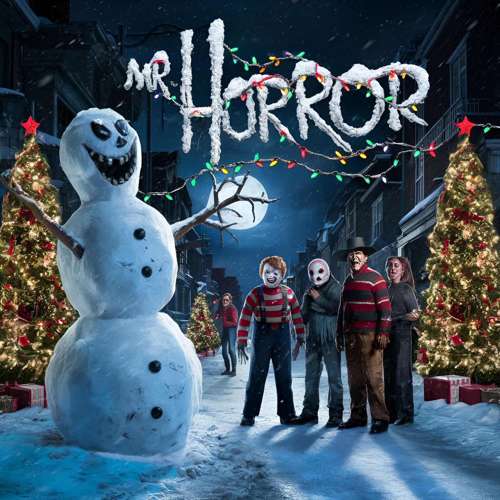 Give me your opinion of the Christmas photo, and follow me on Instagram. I make horror trailers there