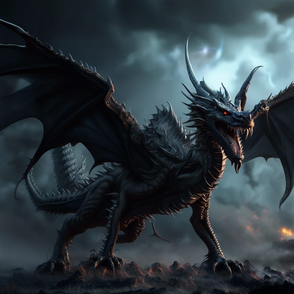 Black Dragon - AI Generated Artwork - NightCafe Creator