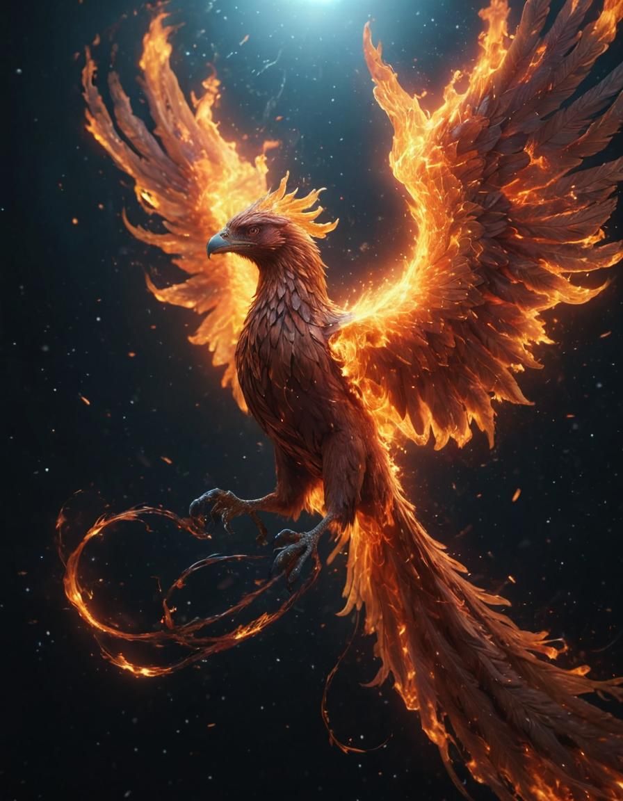 Fiery Phoenix  by @somniamea