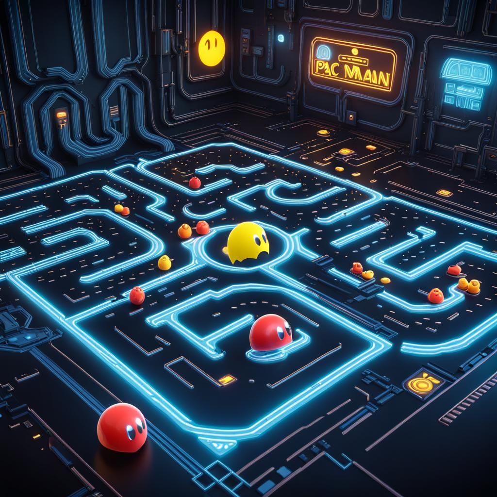 Pac Man  by @carammelcreator