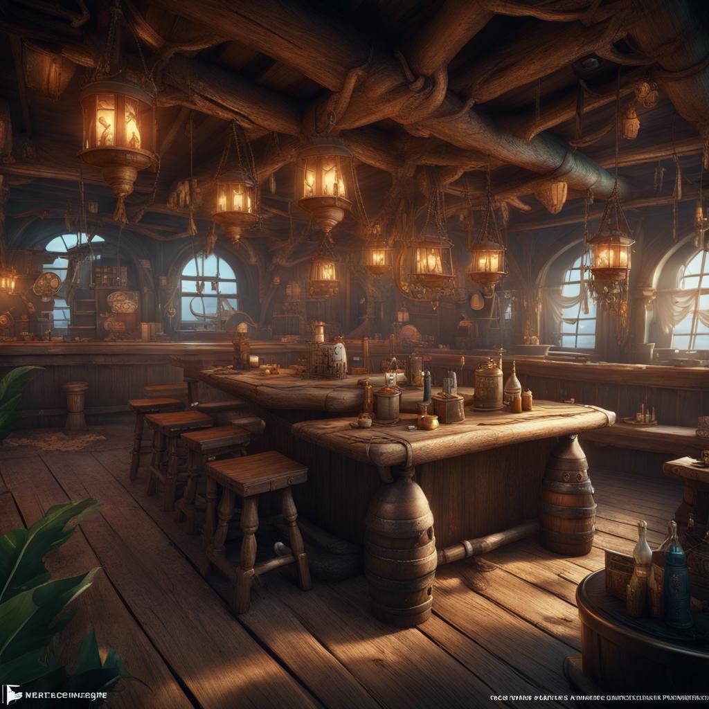 Seaside tavern.  by @Steve Dufour