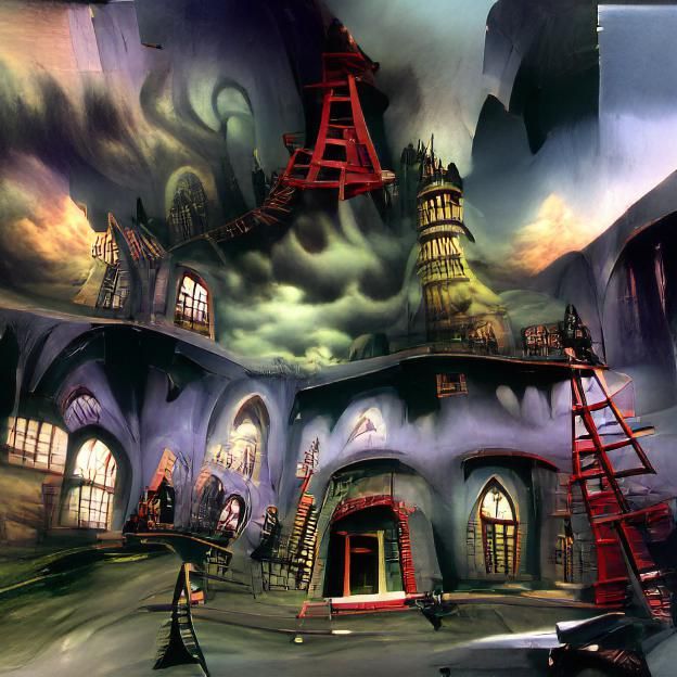 American McGee's Fun House matte painting