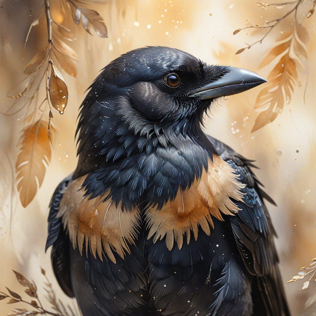 Curious Crow  by @Antinomy