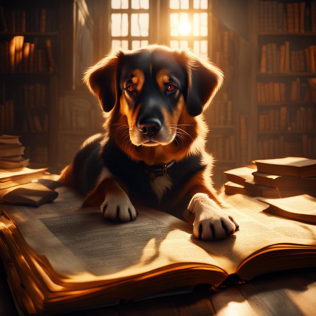 Book dog  by @Charlie Anderson