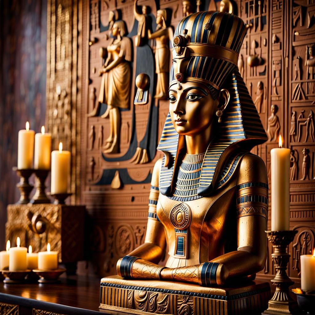 Cléopâtre 6. AI Generated Artwork NightCafe Creator