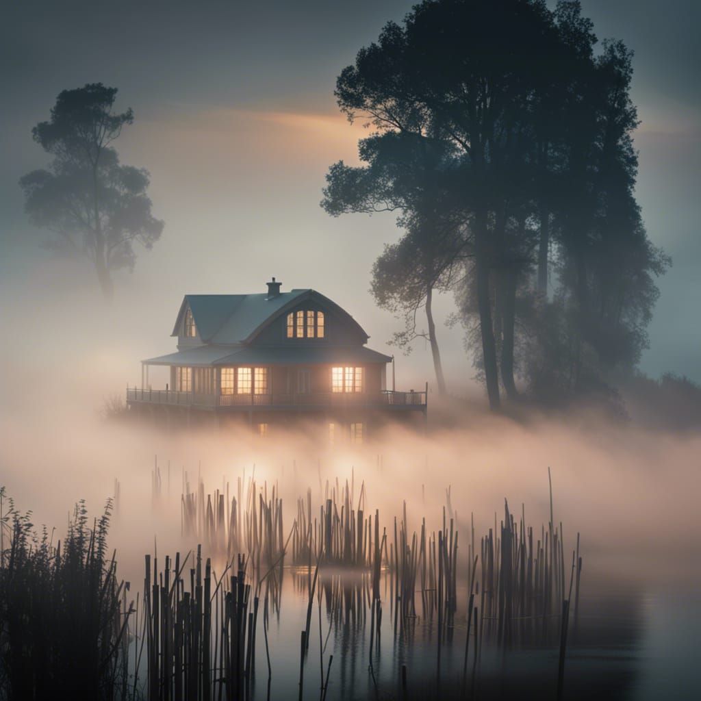 House on the swamp  by @Pez