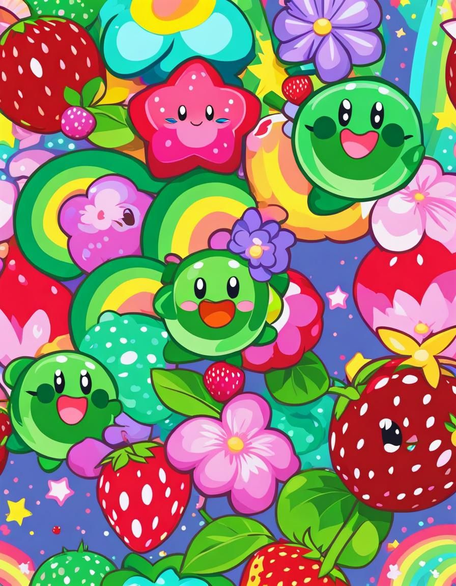 Was trying to make kirby AI Generated Artwork NightCafe Creator