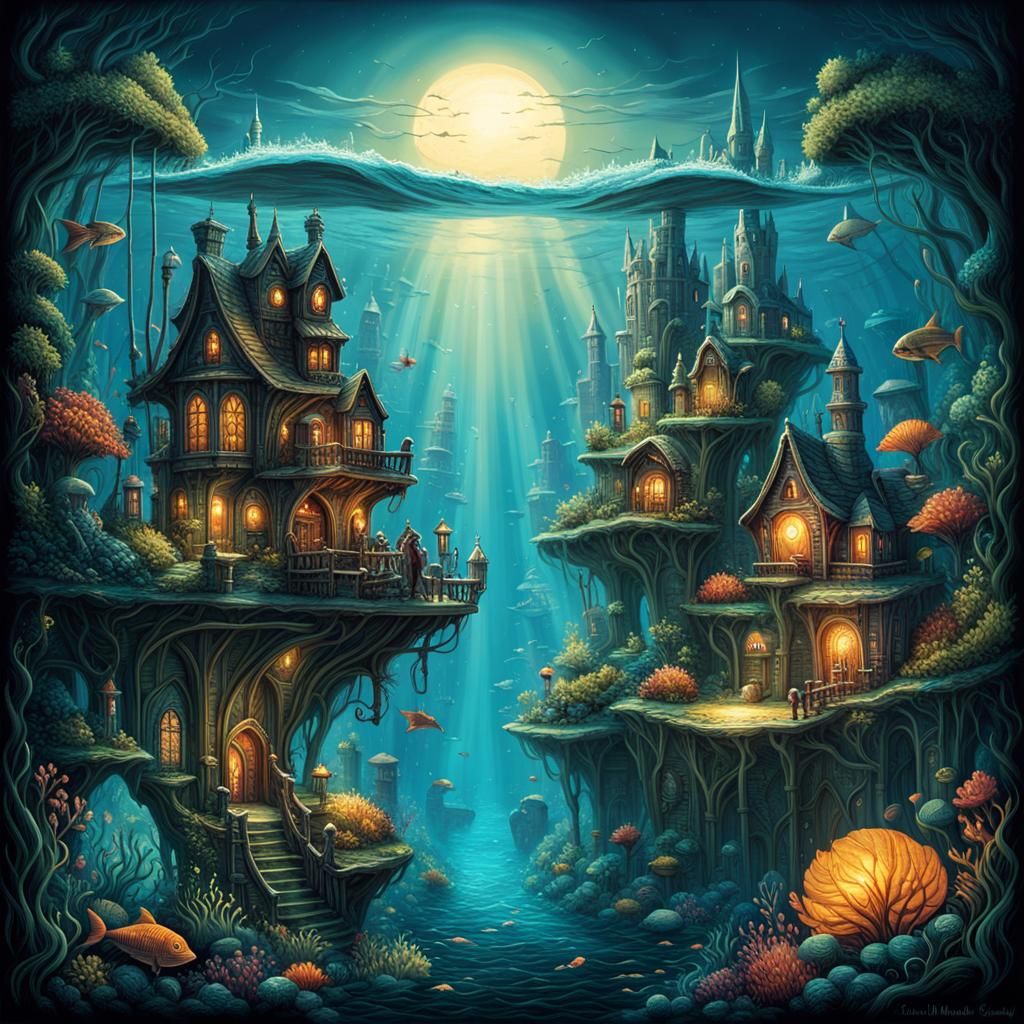 When Land and Sea Unite💫  by @SheWolff 