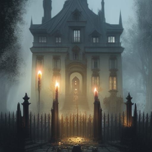 Haunted Mansion - AI Generated Artwork - NightCafe Creator