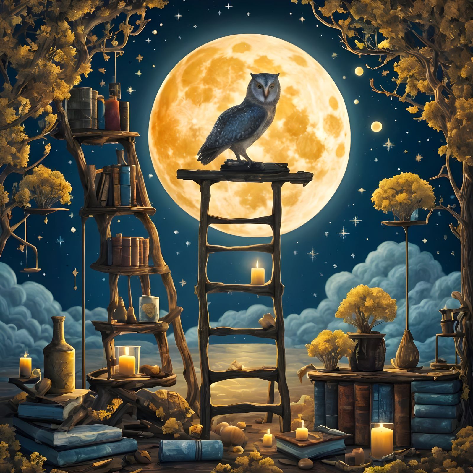 Night of Silent Knowledge  by @Phersu