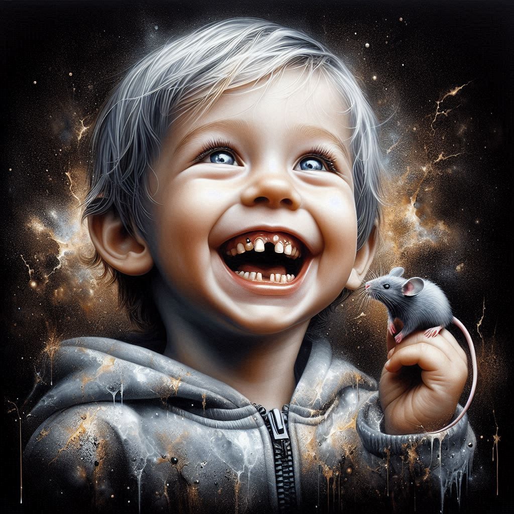 I caught the little mouse !