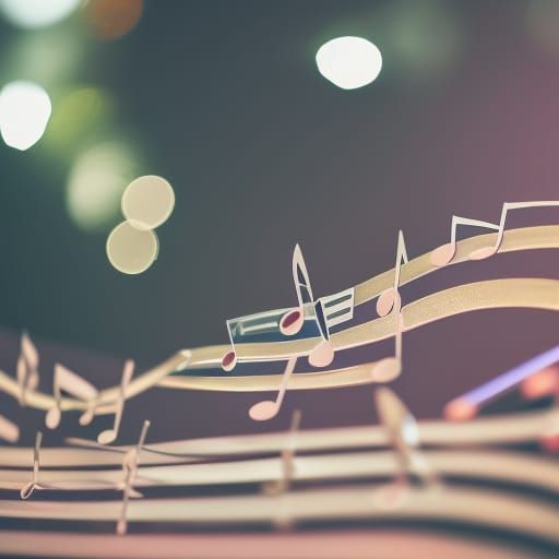 What musical notes sound like AI Generated Artwork NightCafe Creator